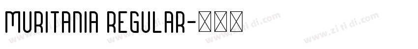 Muritania Regular字体转换